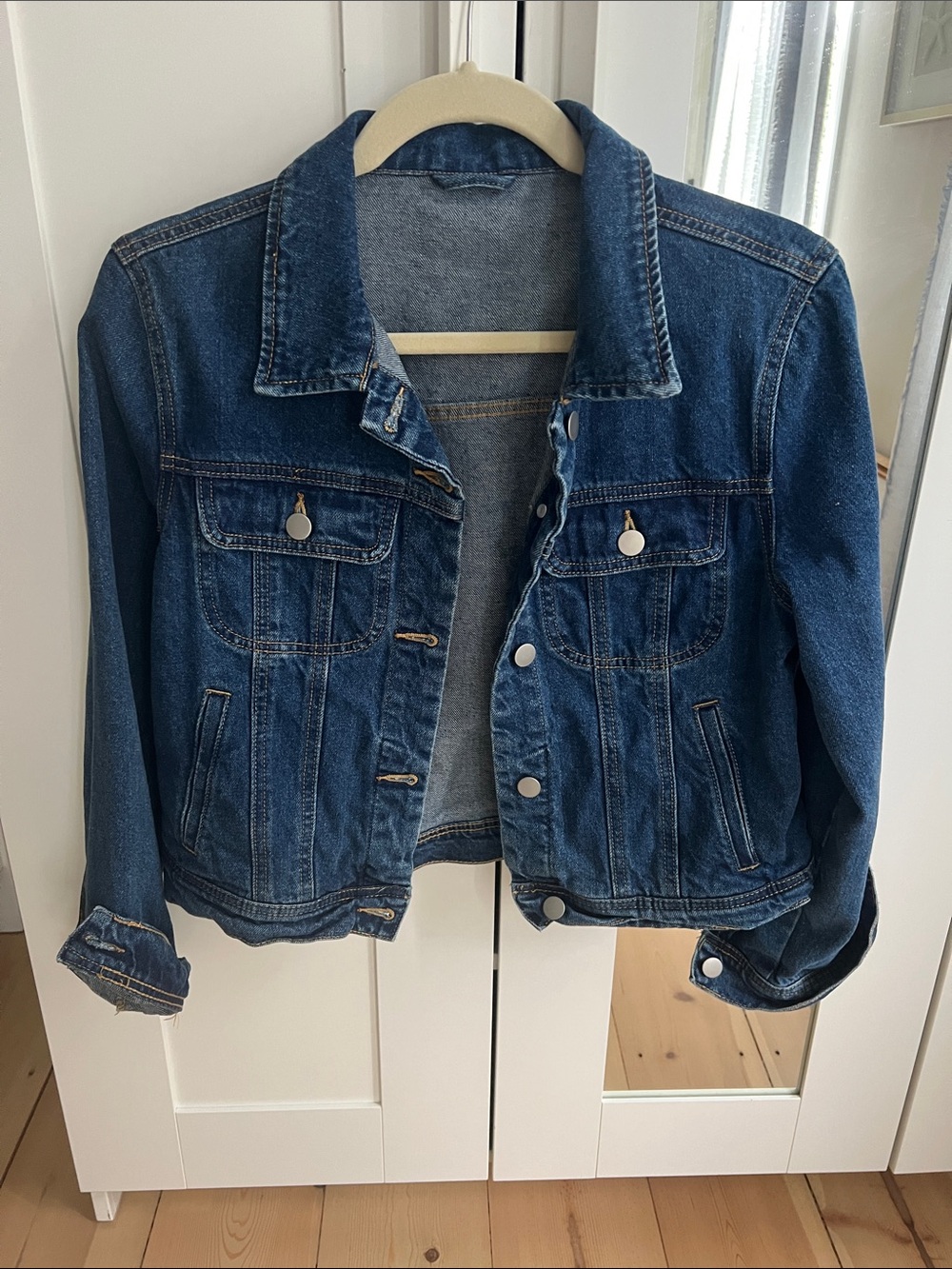 Classic Blue Denim Jacket - Women's Lightweight Jean Coat